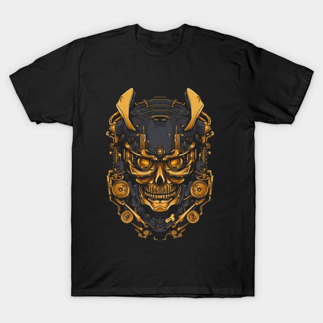 ETHEREAL GOLD SKULL V2 T-Shirt by Vector Volt